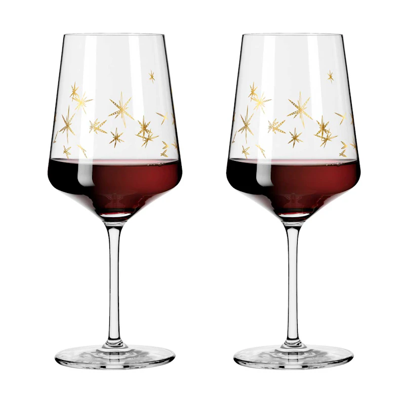 Celebration Deluxe Rödvinsglas Stars 2-pack, 54 cl