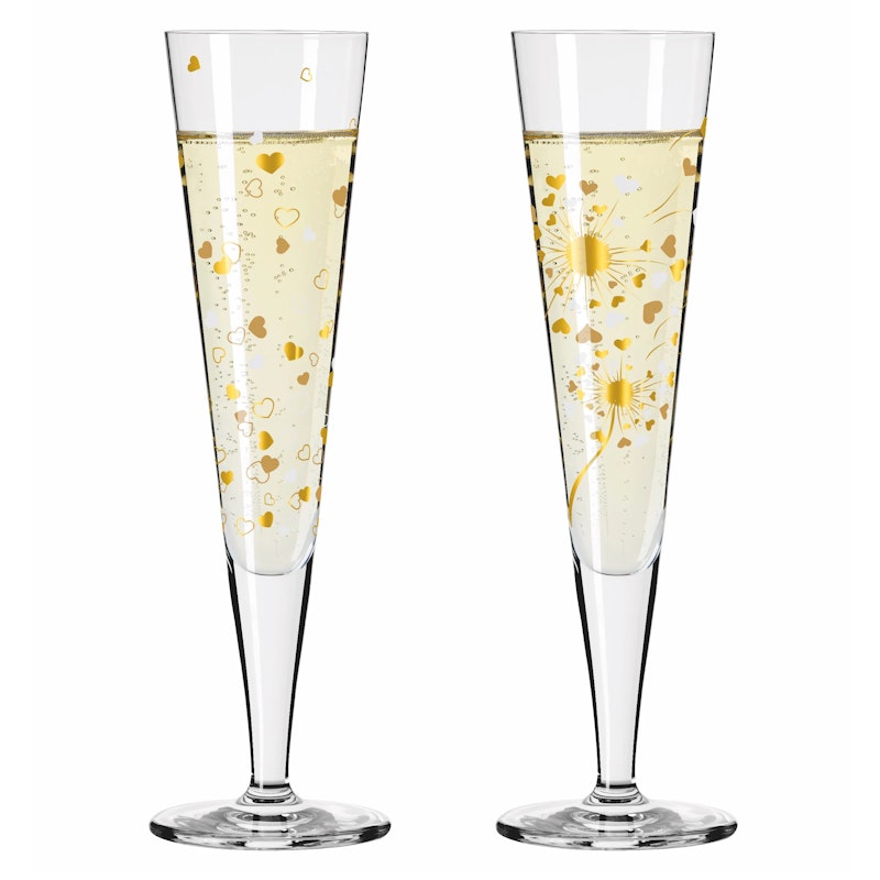 Goldnacht Champagneglas 2-pack, F24