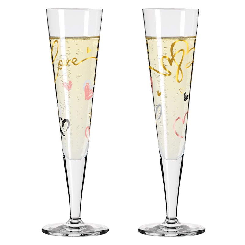 Goldnacht Champagneglas 2-pack, H23
