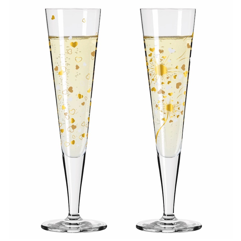 Goldnacht Champagneglas 2-pack, F24