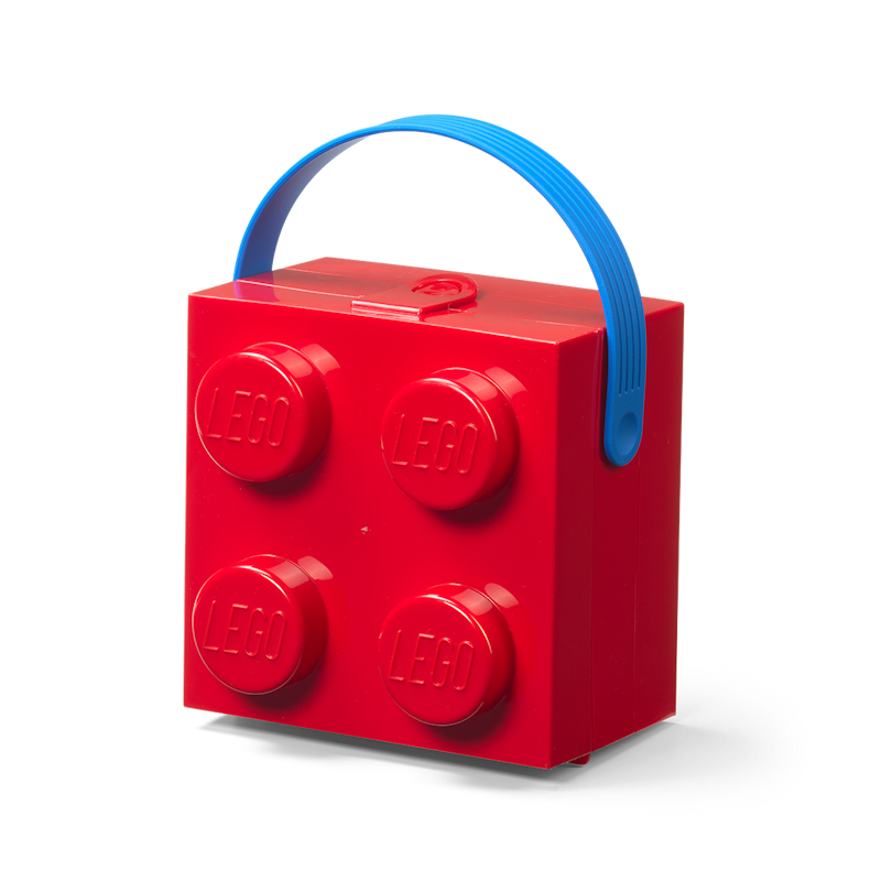 LEGO® Låda Med Handtag 4 Knoppar, Röd