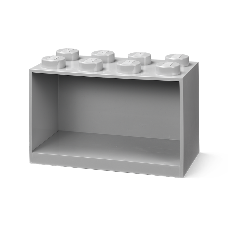 LEGO® Brick Hylla 8 Knoppar, Grå