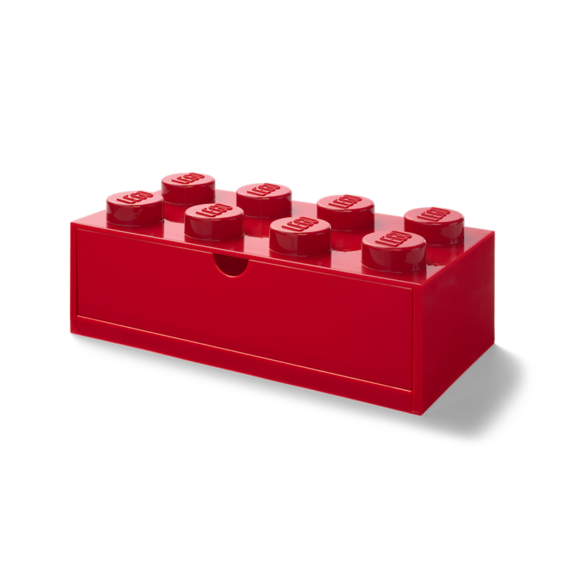 LEGO® Förvaring Med Låda 8 Knoppar, Röd