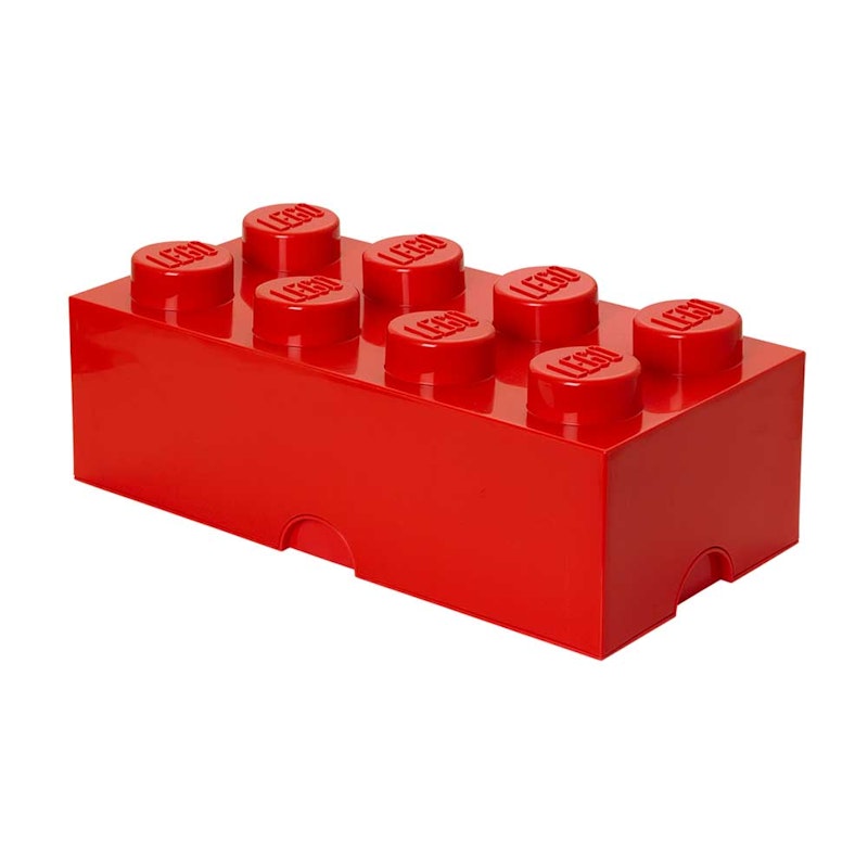 LEGO® Förvaringslåda 8 Knoppar, Klarröd