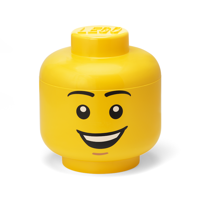 LEGO® Förvaringslåda Huvud Stor, Happy Boy
