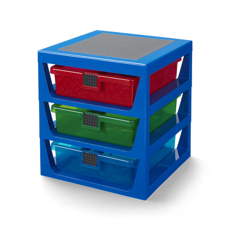 LEGO® Hylla Med 3 Lådor, Blå