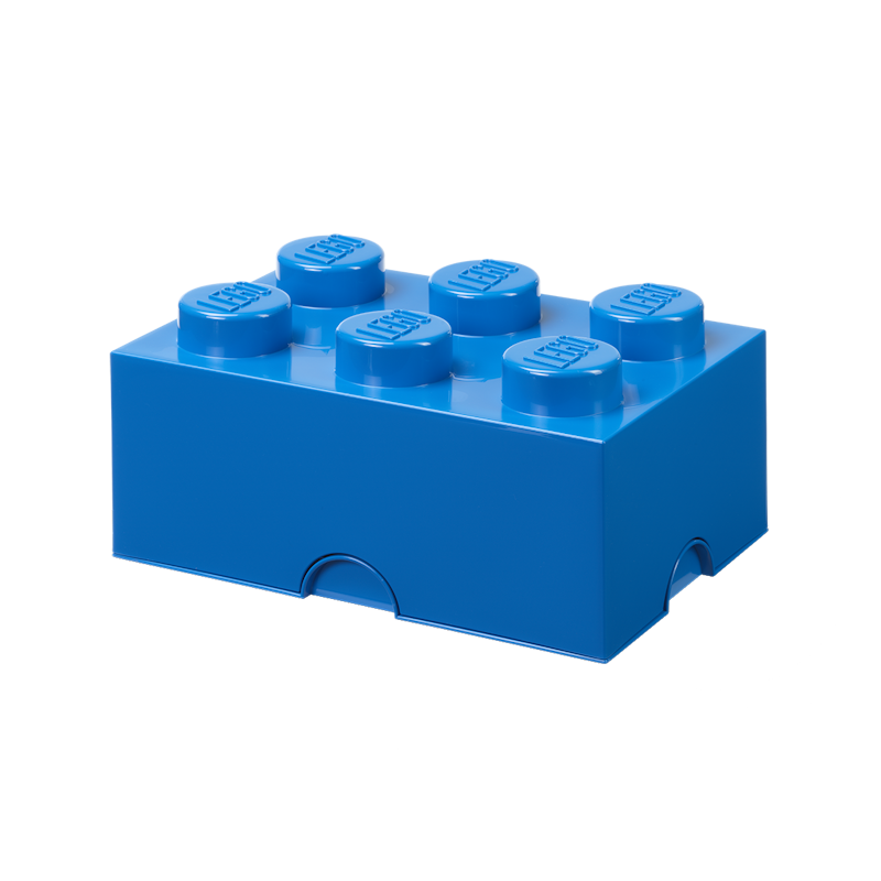 LEGO® Brick Förvaringslåda 6 Knoppar, Blå
