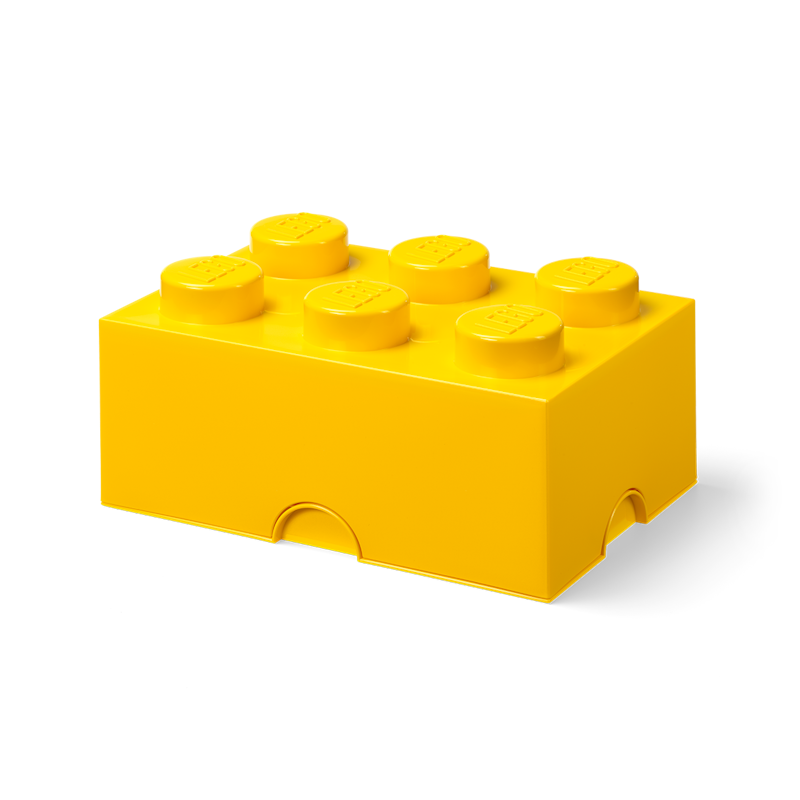 LEGO® Brick Förvaringslåda 6 Knoppar, Gul