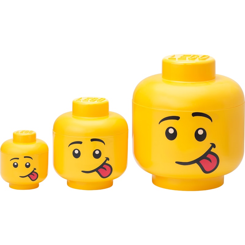 LEGO® Förvaringslåda Huvud Collection 3 Delar, Silly