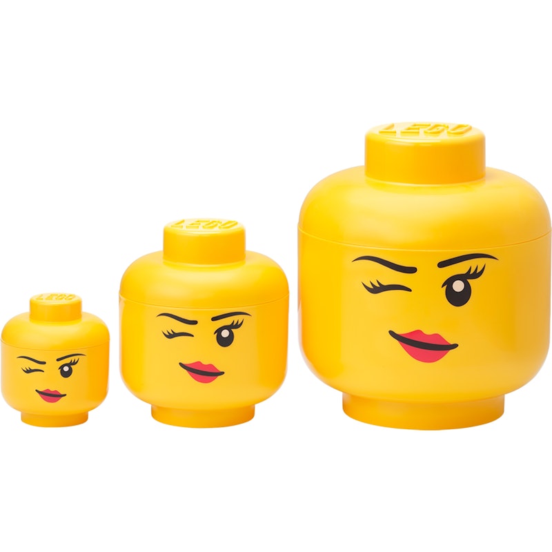LEGO® Förvaringslåda Huvud Collection 3 Delar, Winking