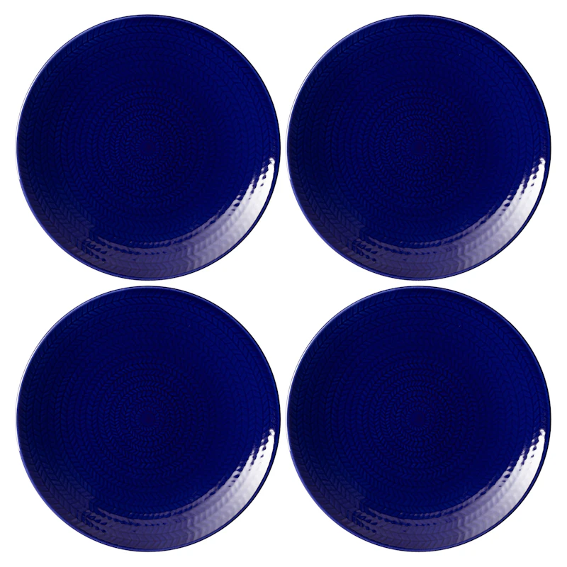 Blå Eld Tallrik 19 cm 4-pack, Blå