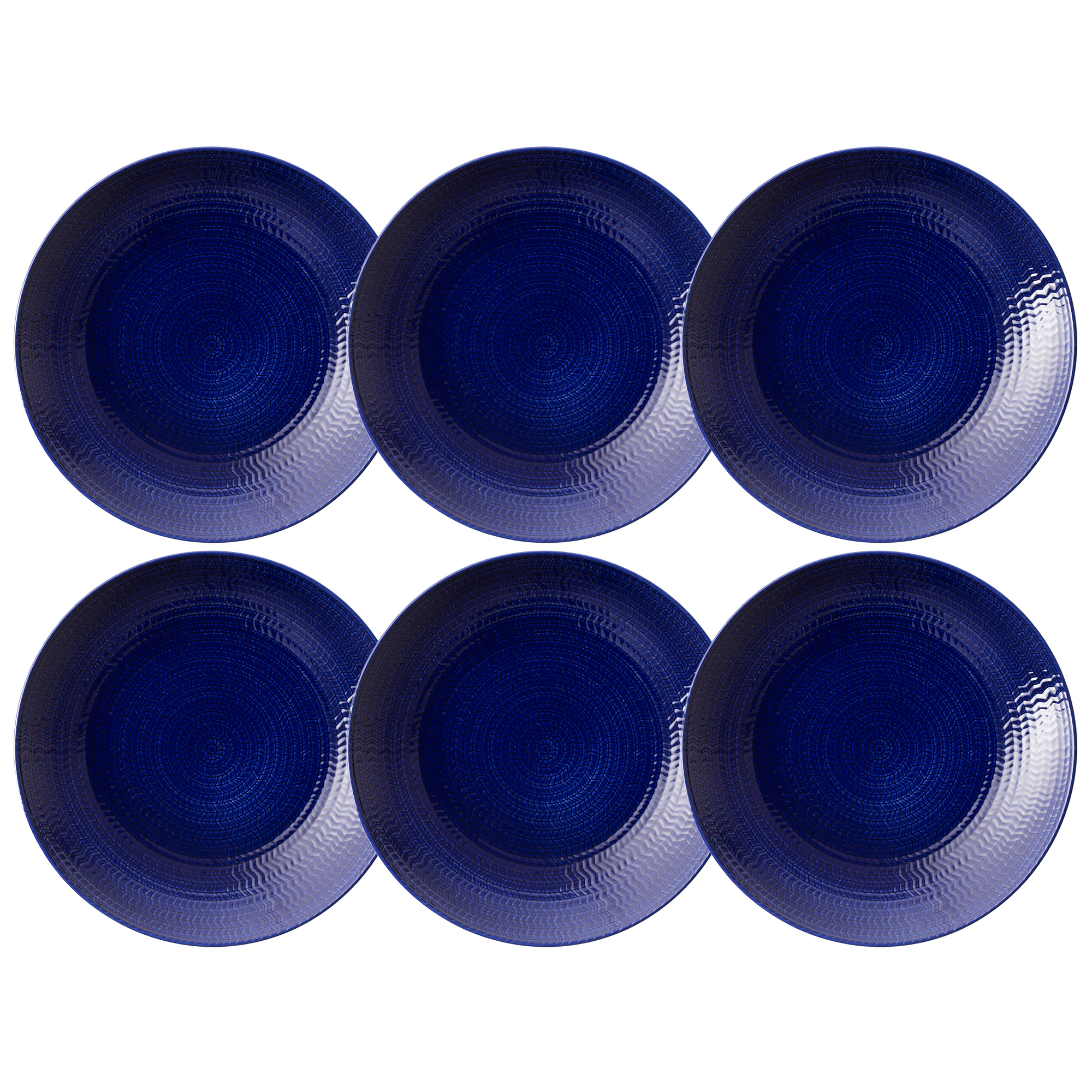R&ouml;rstrand Eld Tallrik 23 Cm 6-pack - Assietter F&auml;ltspatsporslin Bl&aring;