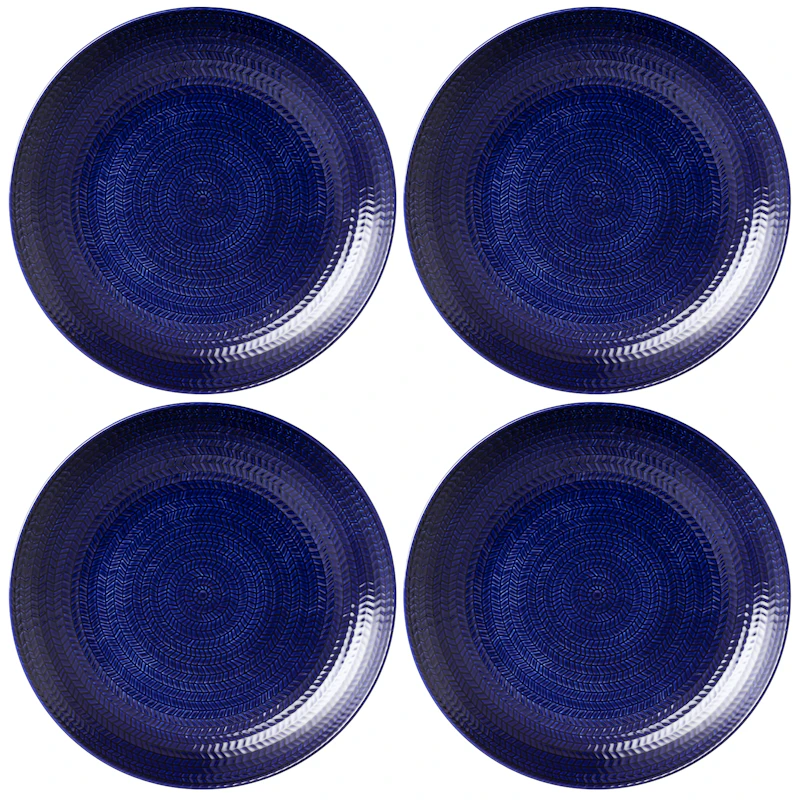 Blå Eld Tallrik 26 cm 4-pack, Blå