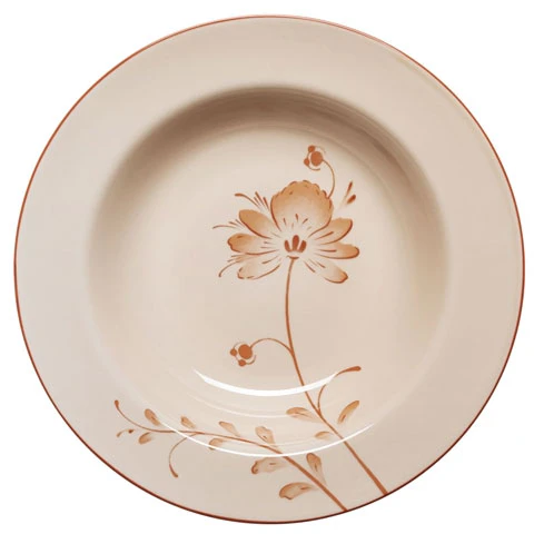 R&ouml;rstrand F&aring;gel Djup Tallrik 24 Cm - Djupa tallrikar F&auml;ltspatsporslin Karamell