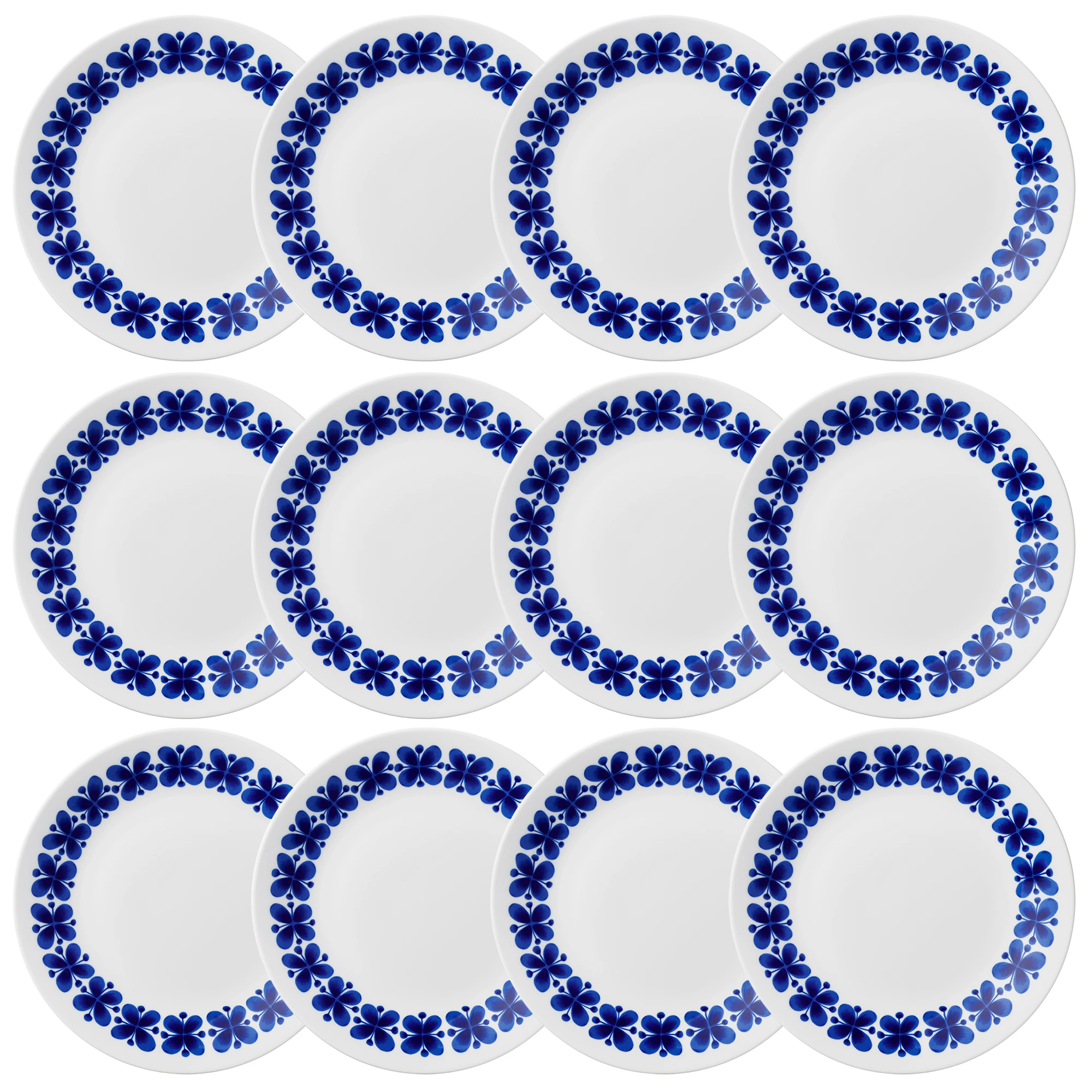 R&ouml;rstrand Mon Amie Tallrik 24 Cm 12-pack - Assietter Vit