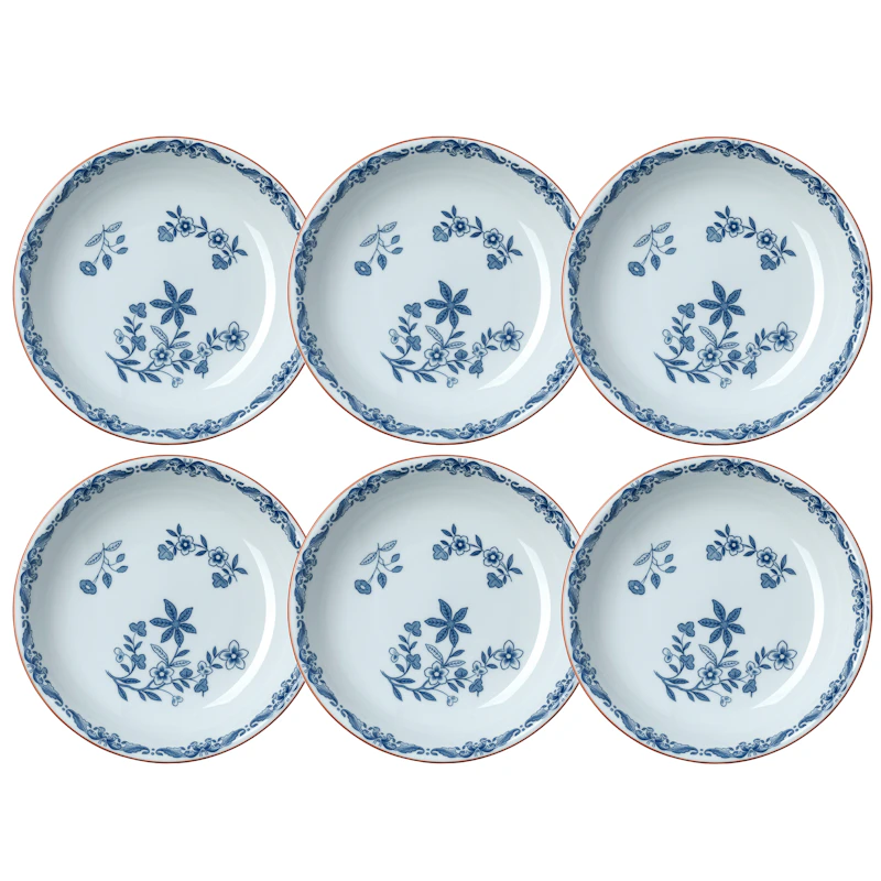 Ostindia Djup Tallrik 22 cm, 6-pack