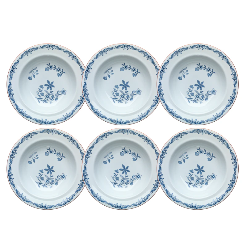Ostindia Djup Tallrik 24 cm, 6-pack