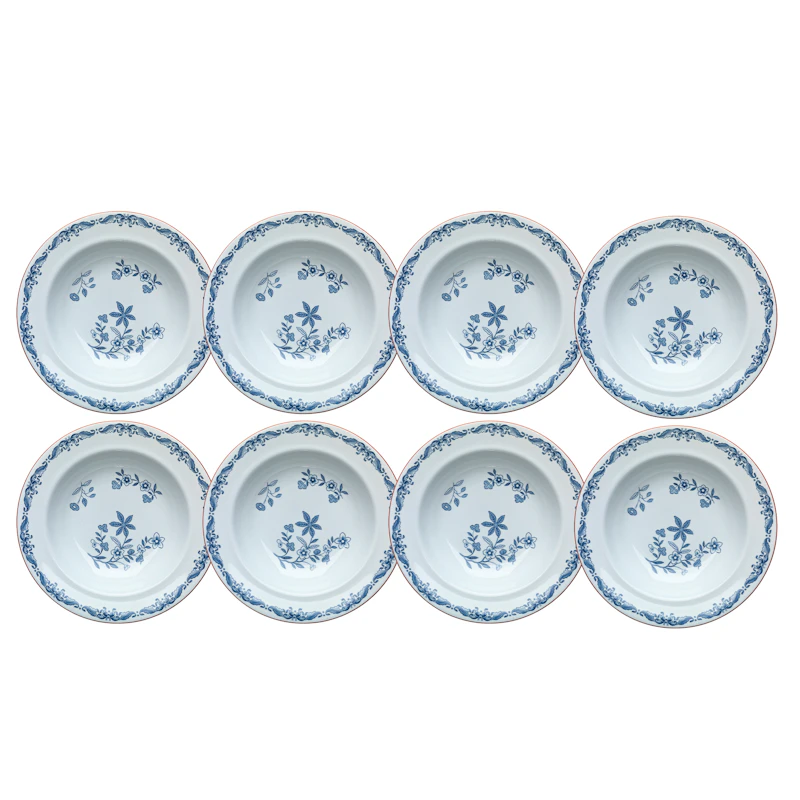 Ostindia Djup Tallrik 24 cm, 8-pack