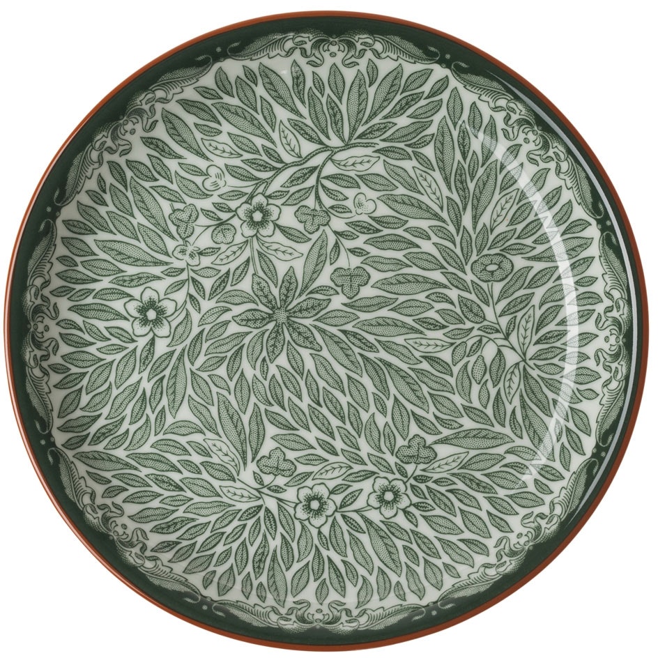 R&ouml;rstrand Ostindia Floris Tallrik 16 Cm - Assietter F&auml;ltspatsporslin Gr&ouml;n