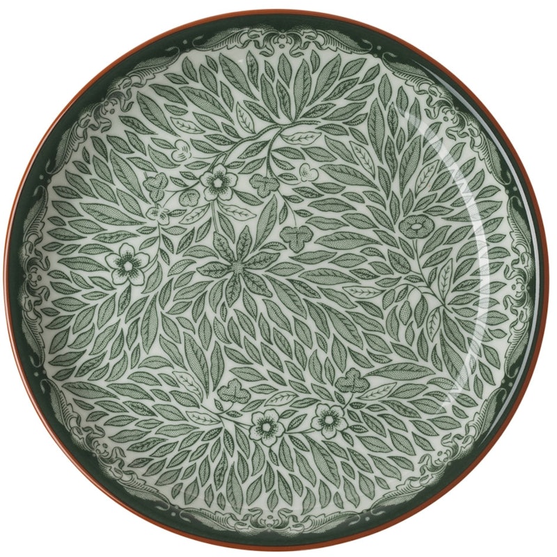 Ostindia Floris Tallrik 16 cm, Grön