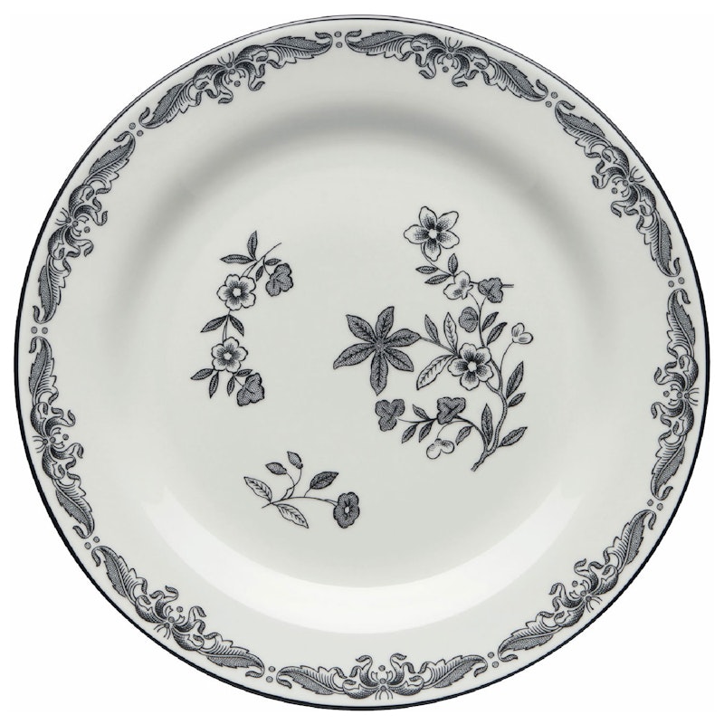Ostindia Svart Tallrik, 21 cm