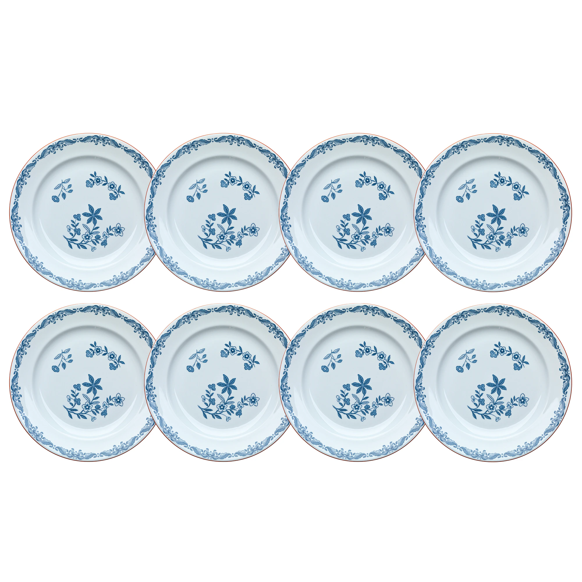 R&ouml;rstrand Ostindia Tallrik 21 Cm 8-pack - Porslin Vit