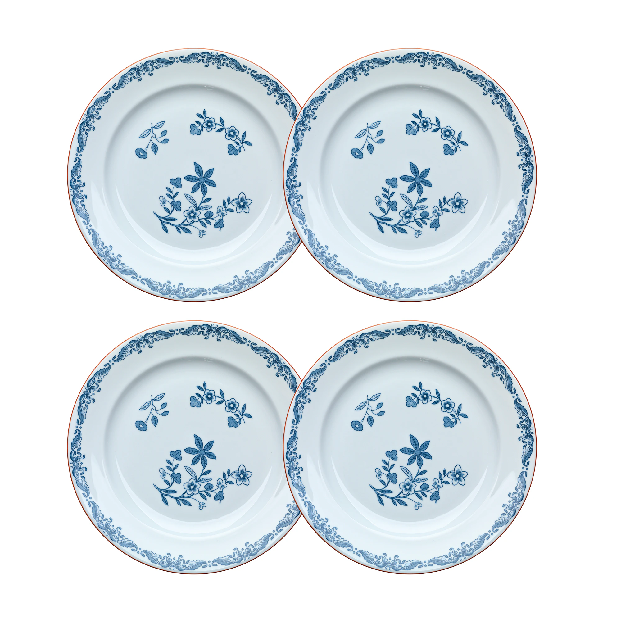 R&ouml;rstrand Ostindia Tallrik 21 Cm 4-pack - Porslin Vit