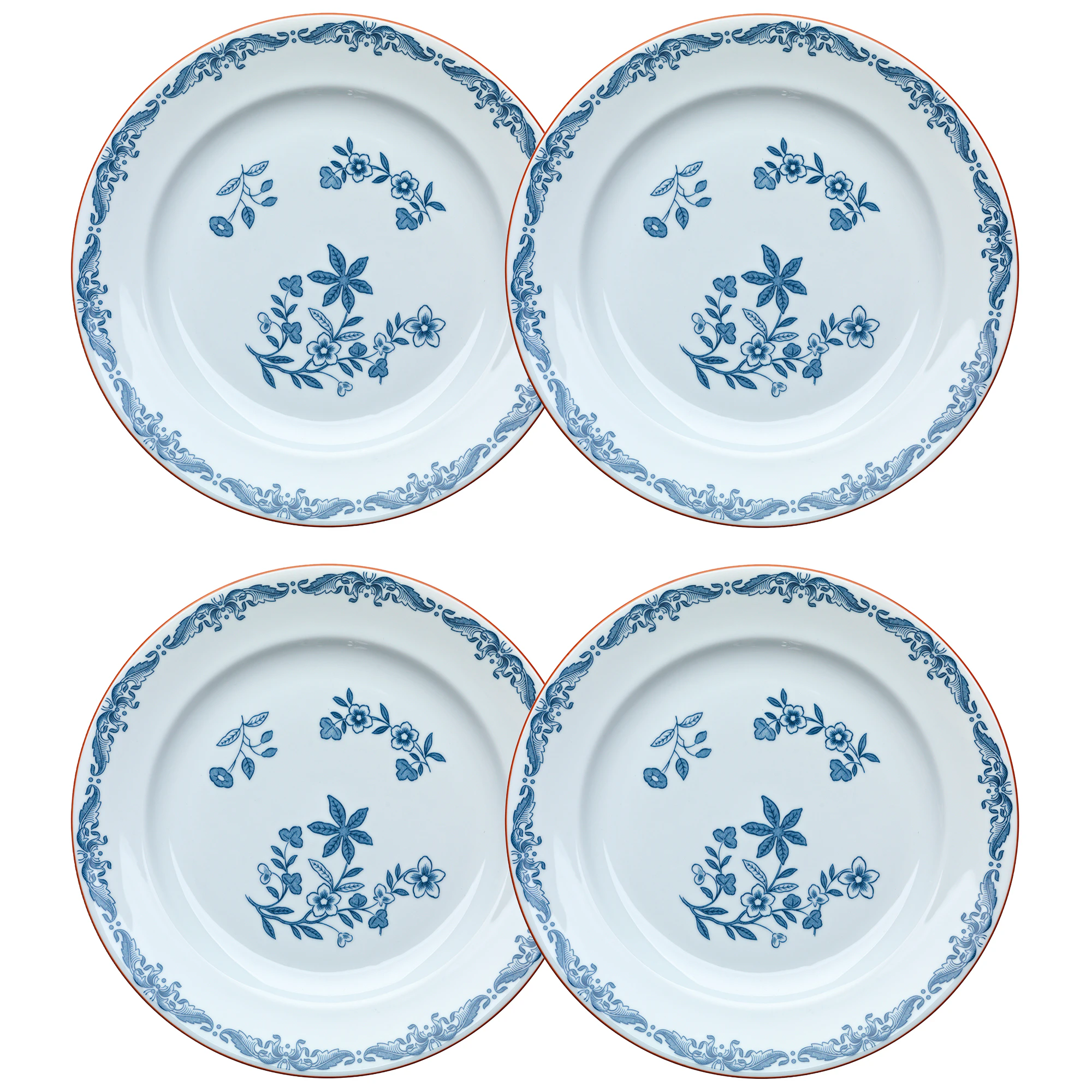 R&ouml;rstrand Ostindia Tallrik 27 Cm 4-pack - Porslin Vit