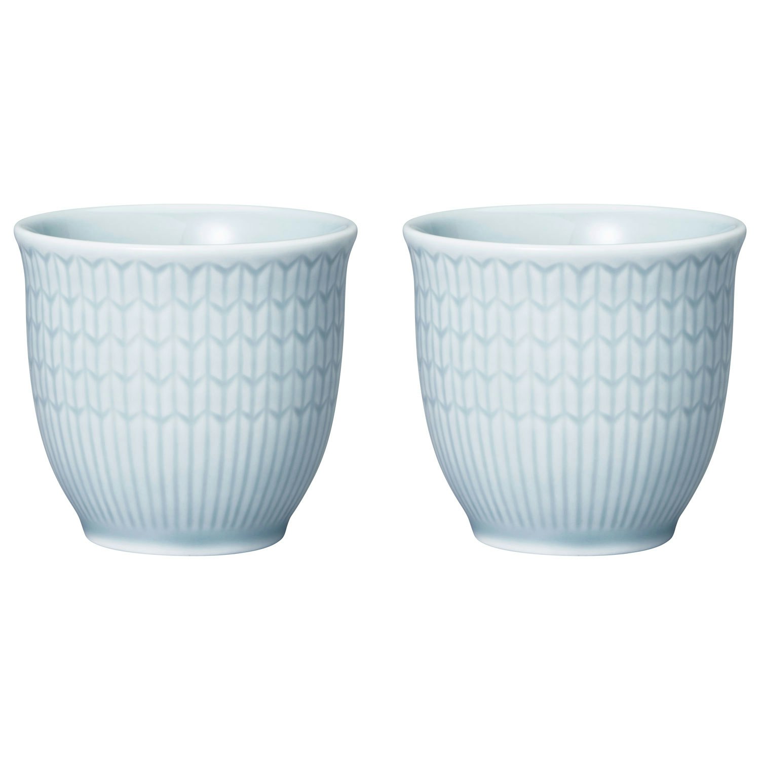 R&ouml;rstrand Swedish Grace &Auml;ggkoppar 4 Cl 2-pack Ice (Ljusbl&aring;) - &Auml;ggkoppar Porslin Is (Ljusbl&aring;)