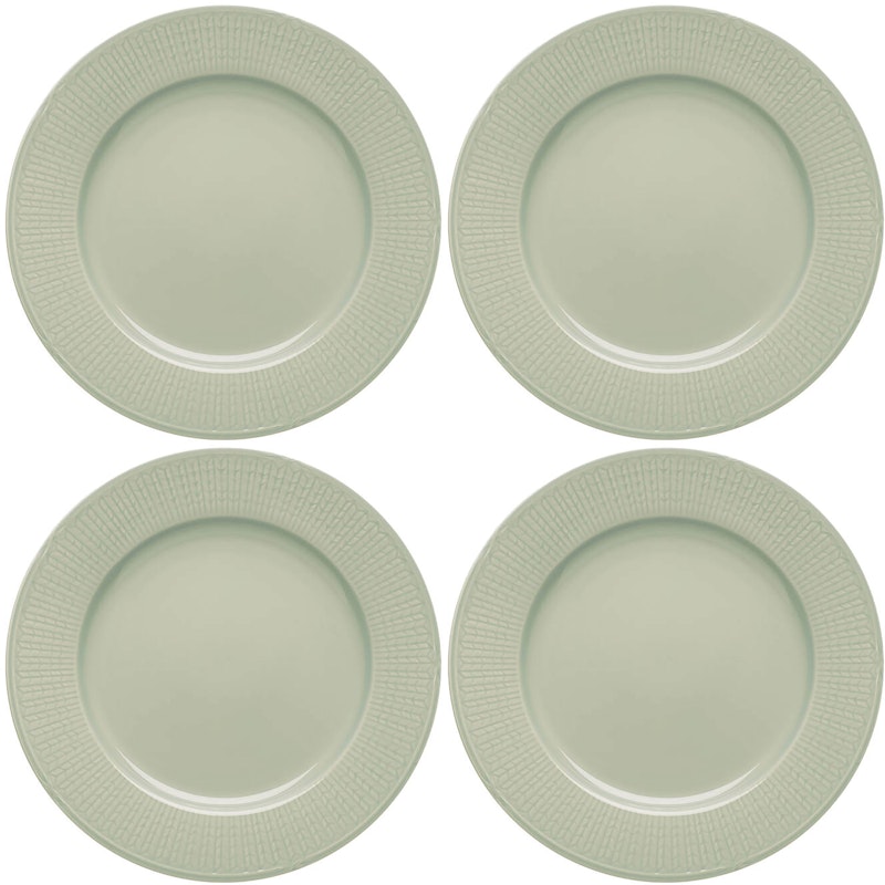 Swedish Grace Assiett 17 cm 4-pack, Äng