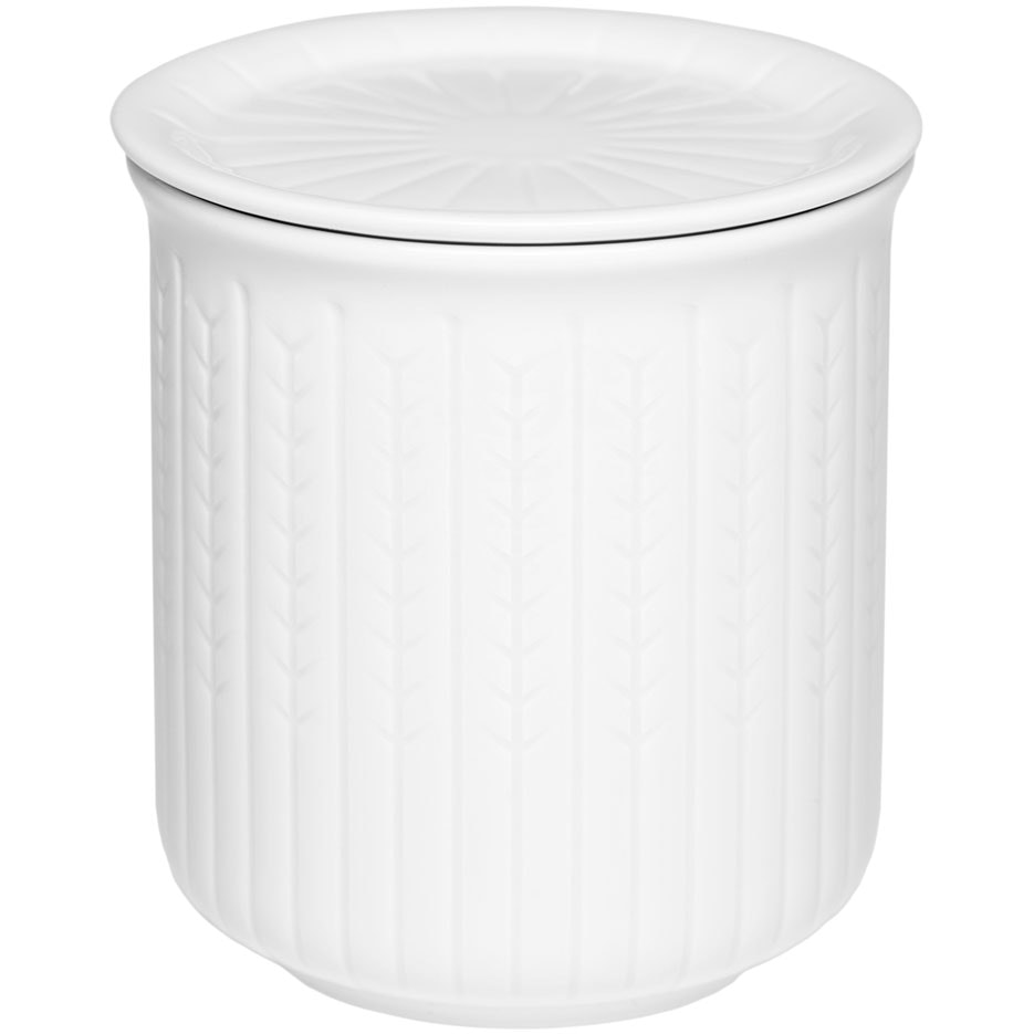 R&ouml;rstrand Swedish Grace Burk 0,3l Snow - F&ouml;rvaringsburkar & lock F&auml;ltspatsporslin Sn&ouml; (Vit)