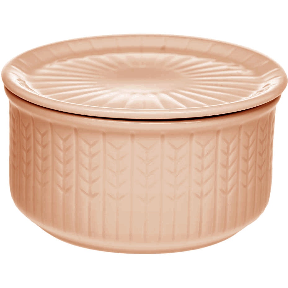 R&ouml;rstrand Swedish Grace Burk L&aring;g 0,3l Jubilee - F&ouml;rvaringsburkar & lock F&auml;ltspatsporslin Karamell