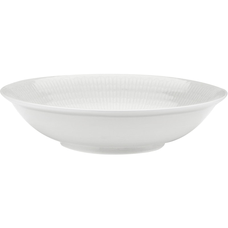 Swedish Grace Djup Tallrik 19 cm, Snö (Vit)