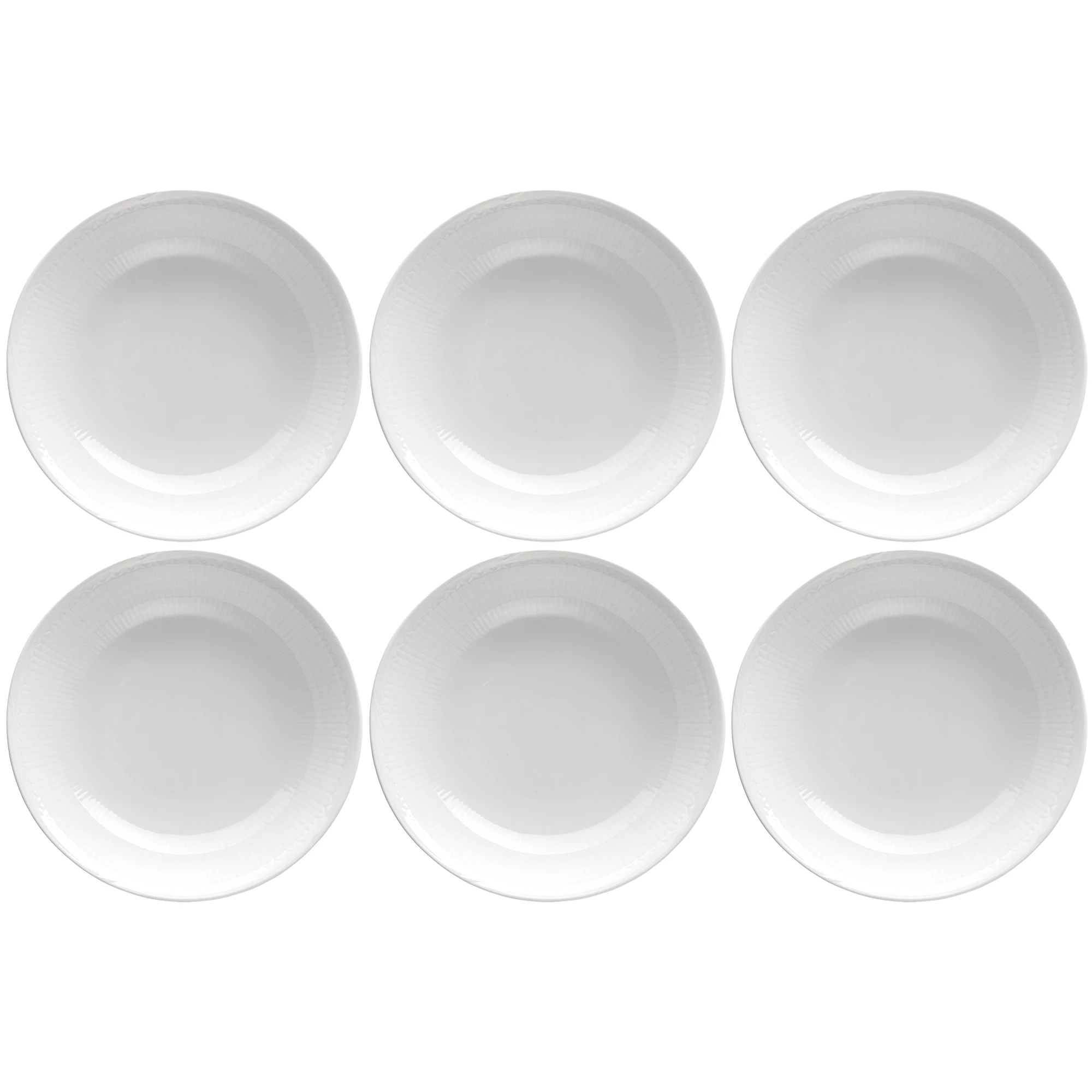R&ouml;rstrand Swedish Grace Djup Tallrik 19 Cm 6-pack Sn&ouml; - Porslin Sn&ouml; (Vit)