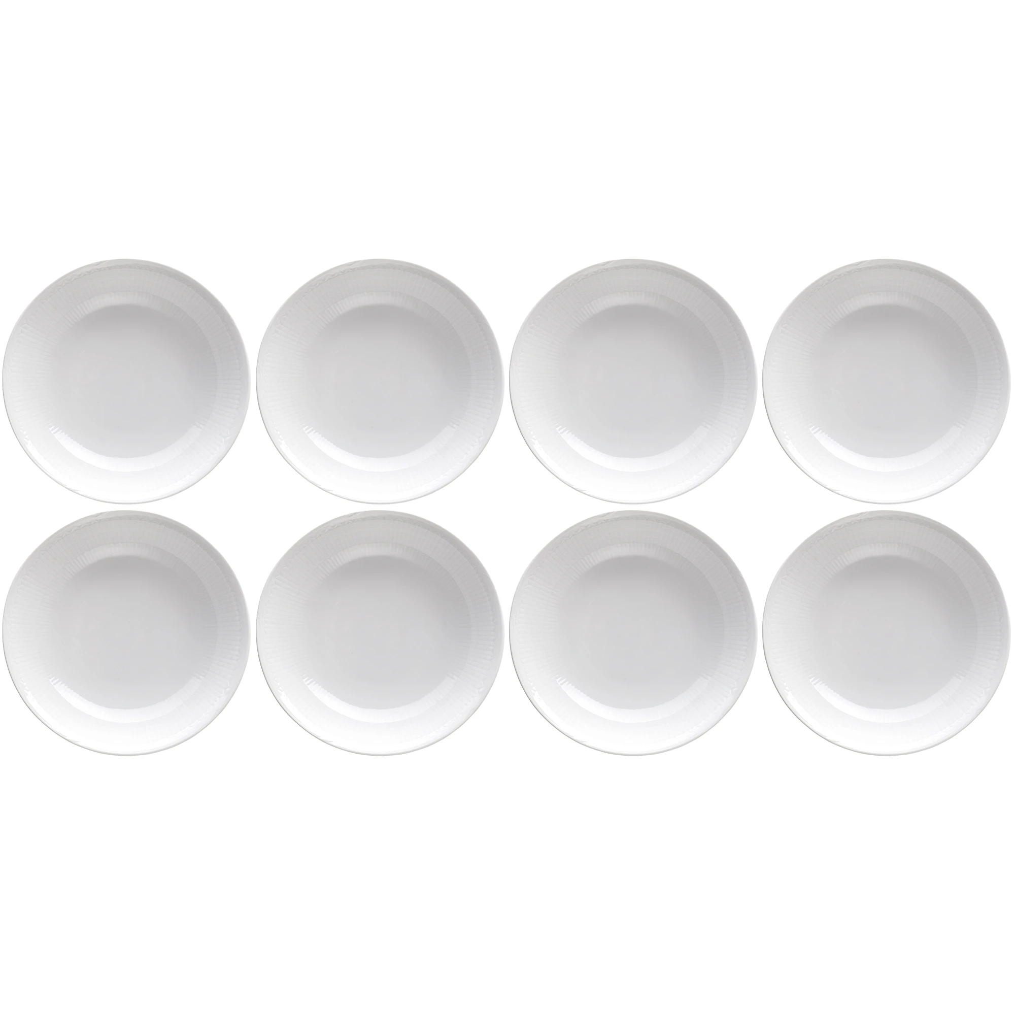 R&ouml;rstrand Swedish Grace Djup Tallrik 19 Cm 8-pack Sn&ouml; - Porslin Sn&ouml; (Vit)