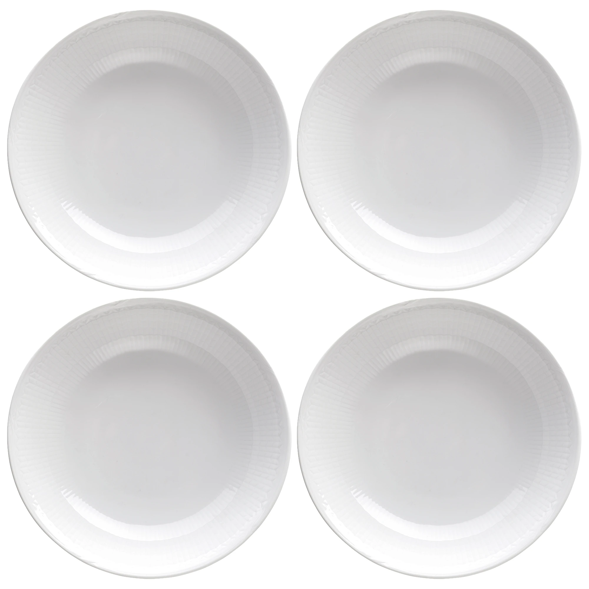 R&ouml;rstrand Swedish Grace Djup Tallrik 19 Cm 4-pack Sn&ouml; - Porslin Sn&ouml; (Vit)
