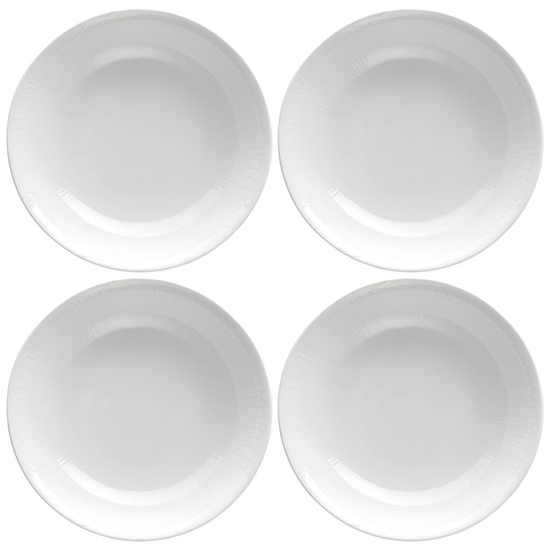Swedish Grace Djup Tallrik 19 cm 4-pack, Snö