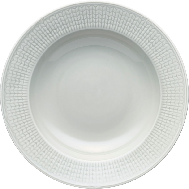 Swedish Grace Djup Tallrik 25 cm, Dimma (Ljusgrå)