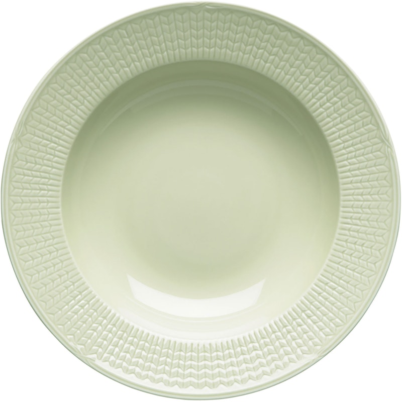 Swedish Grace Djup Tallrik 25 cm, Äng (Ljusgrön)