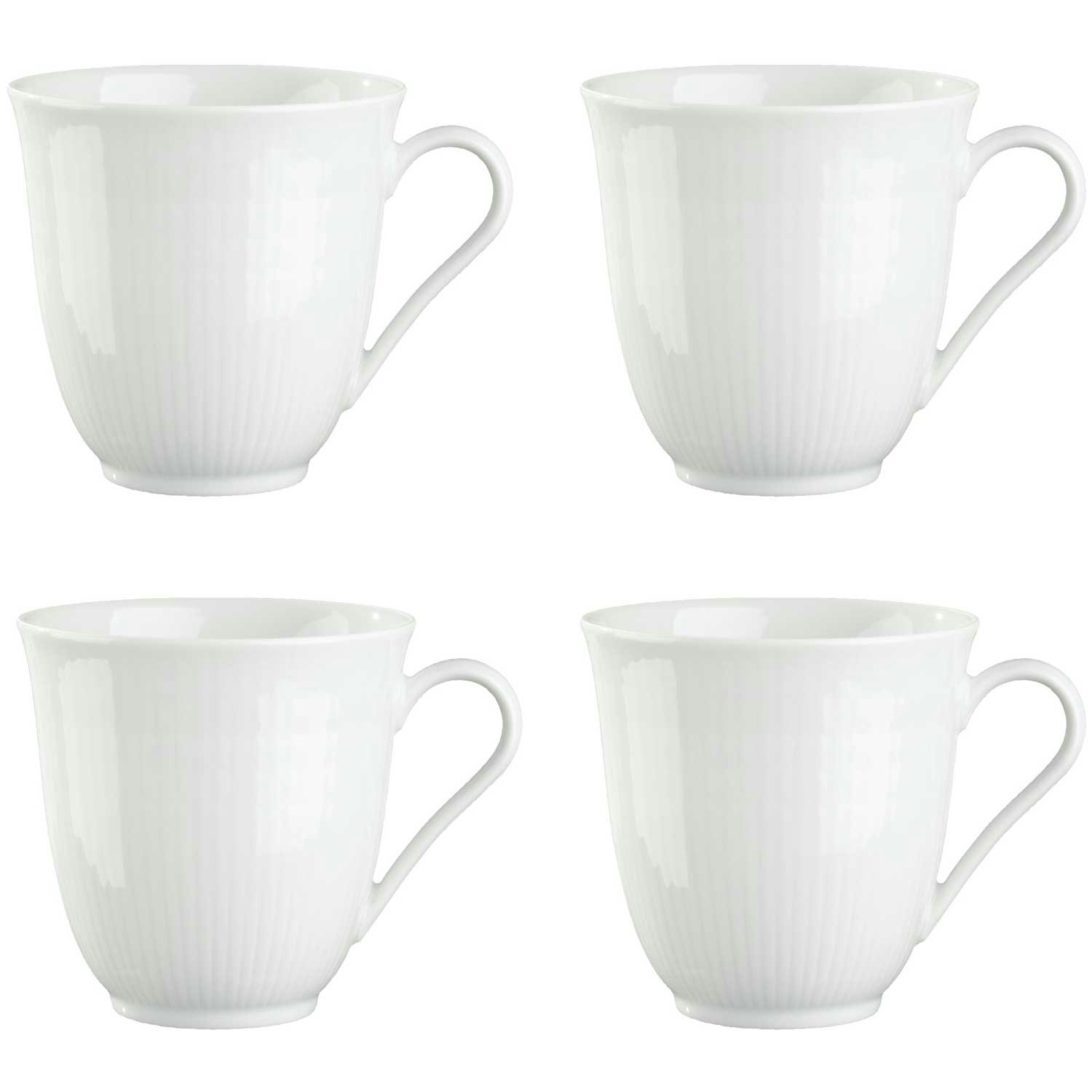 R&ouml;rstrand Swedish Grace Mugg 30 Cl 4-pack Sn&ouml; - Kaffekoppar Porslin Sn&ouml; (Vit)