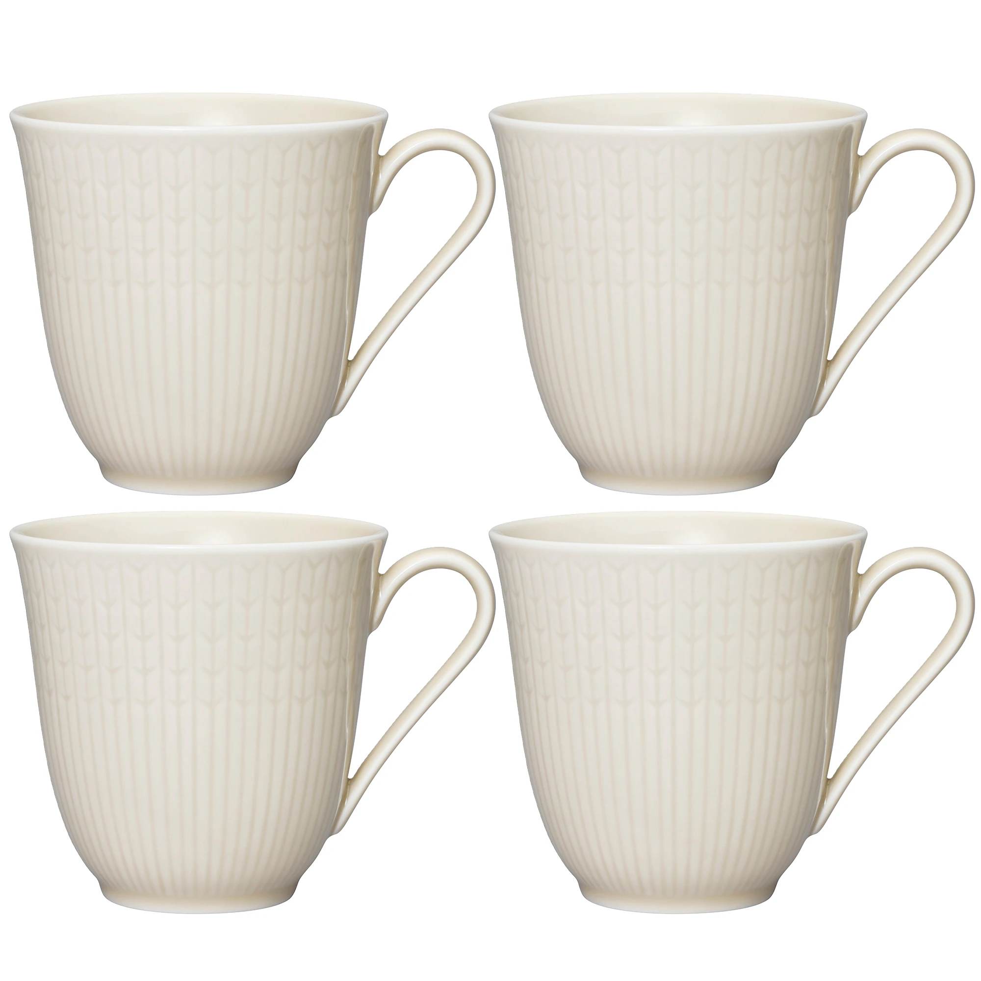 R&ouml;rstrand Swedish Grace Mugg 30 Cl 4-pack Havre - Kaffekoppar Porslin Havre (Beige)