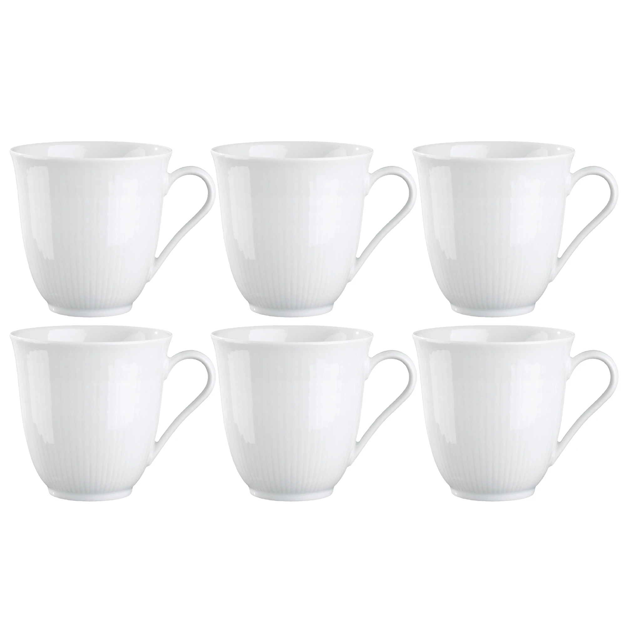 R&ouml;rstrand Swedish Grace Mugg 30 Cl 6-pack Sn&ouml; - Kaffekoppar Porslin Sn&ouml; (Vit)