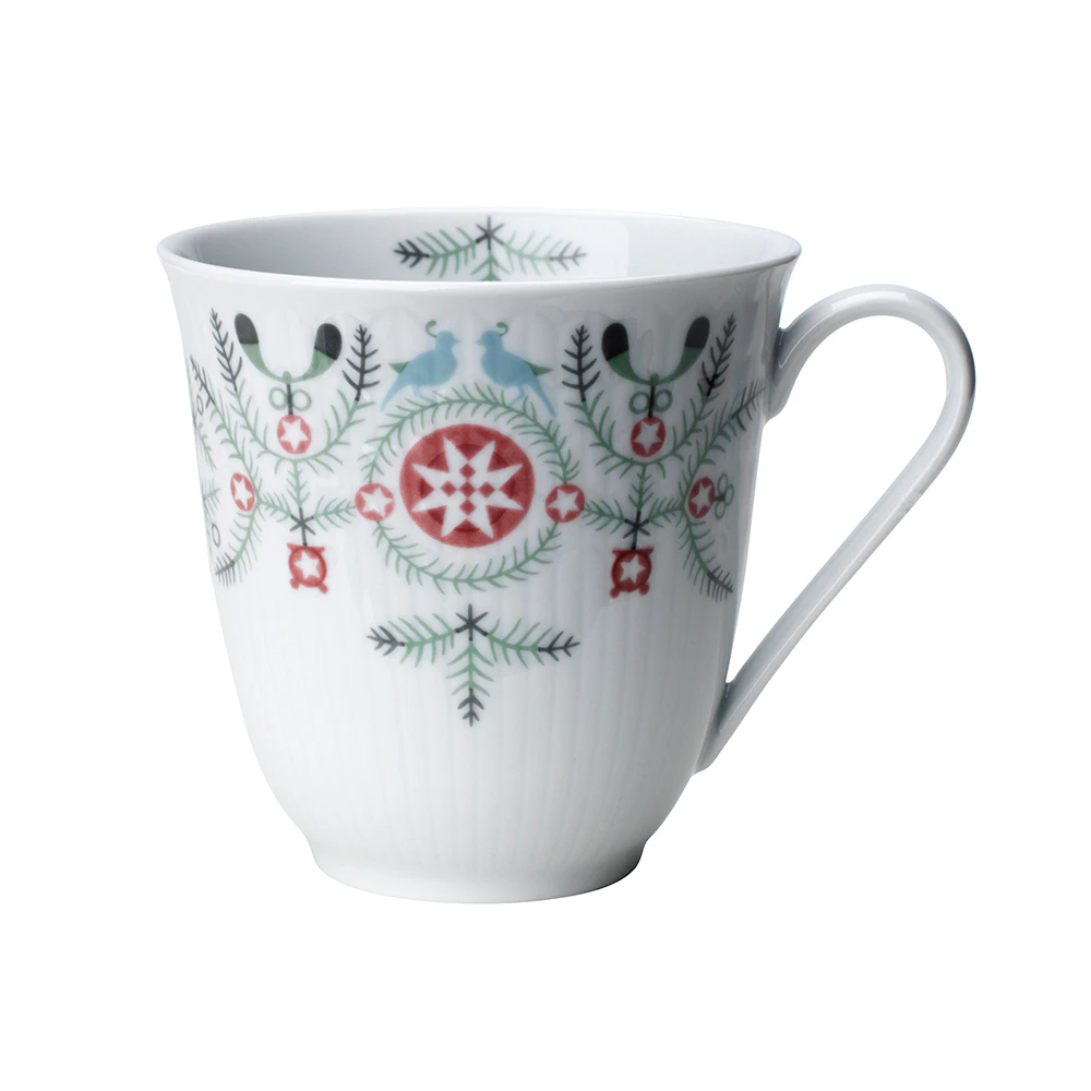 R&ouml;rstrand Swedish Grace Mugg 30 Cl Winter - Julmuggar Porslin Vit