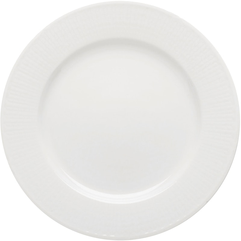 Swedish Grace Tallrik 21 cm, Snö (Vit)