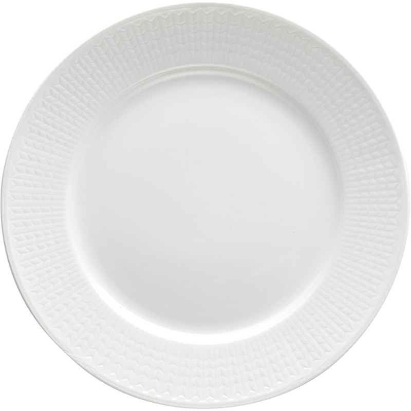 Swedish Grace Tallrik 27 cm, Snö (Vit)
