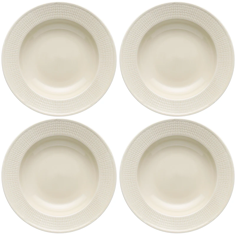 Swedish Grace Djup Tallrik 25 cm 4-pack, Havre