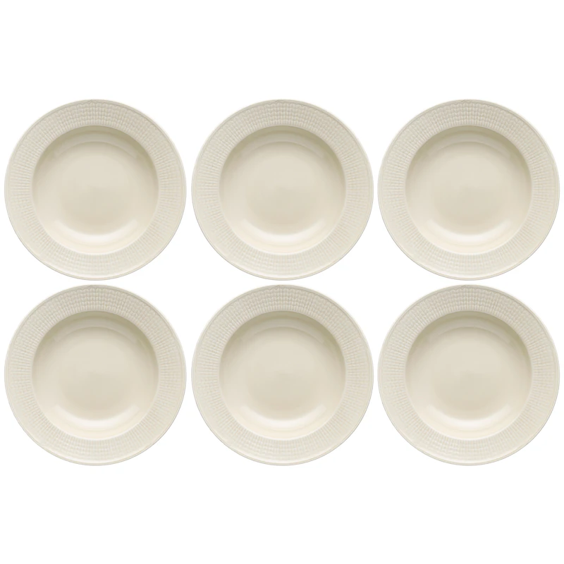 Swedish Grace Djup Tallrik 25 cm 6-pack, Havre