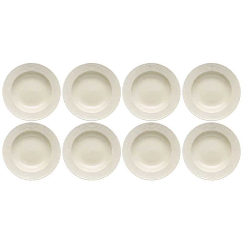 Swedish Grace Djup Tallrik 25 cm 8-pack, Havre