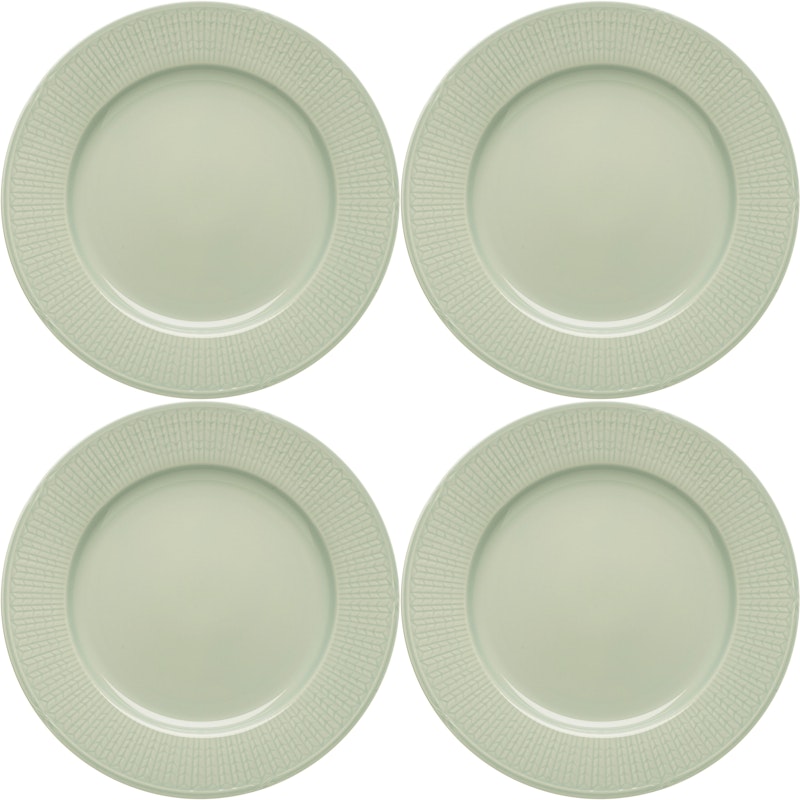 Swedish Grace Tallrikar 27 cm 4-pack, Äng