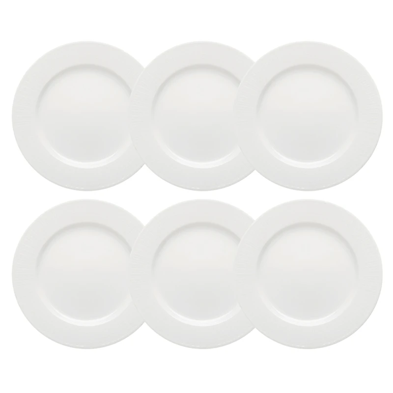 Swedish Grace Tallrikar 27 cm 6-Pack, Snö (Vit)